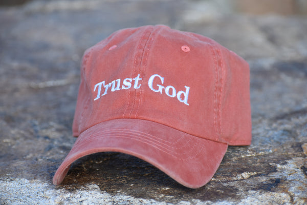 "Trust God" Dad Hat in Orange