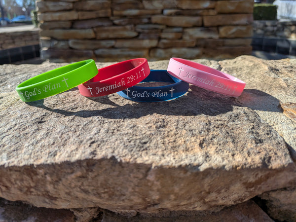 God's Plan Wrist Band (4-Pack)