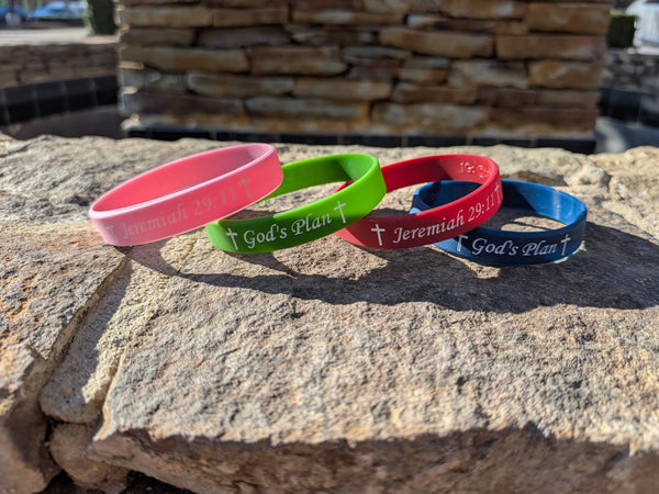 God's Plan Wrist Band (4-Pack)