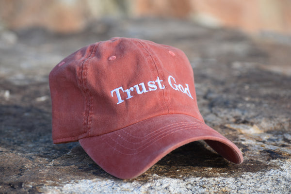 "Trust God" Dad Hat in Orange