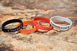 Trust God Wrist Band (4-Pack)