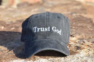 "Trust God" Dad Hat in Black