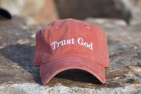 "Trust God" Dad Hat in Orange
